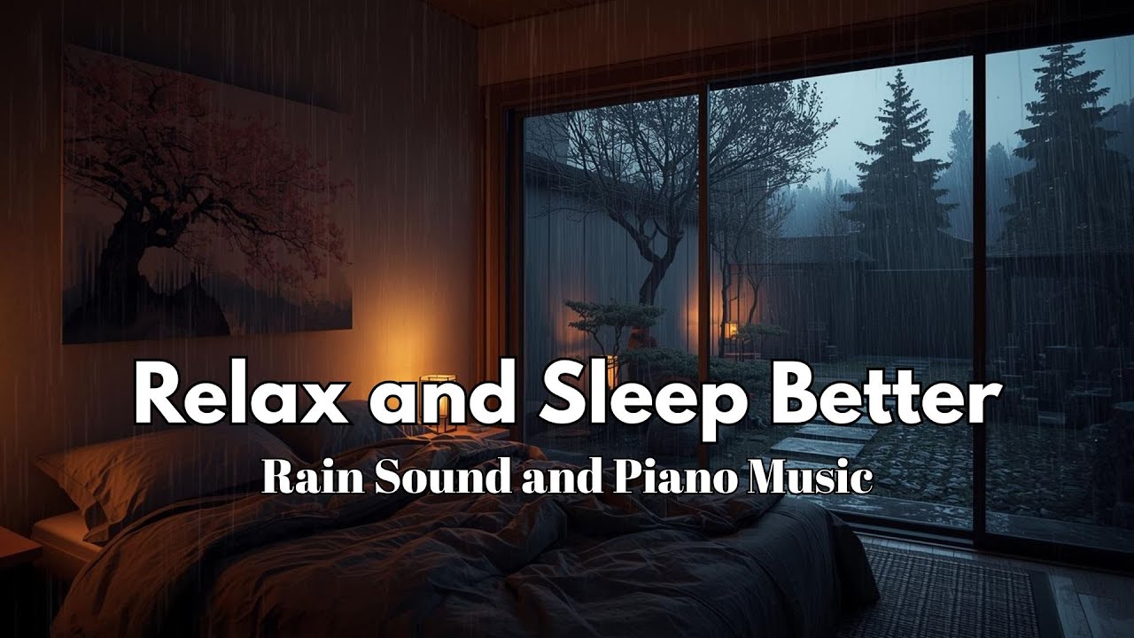 Peaceful Piano + Soothing Rain Sounds 💧 Deep Healing to Release Stress, Worry & Emotional Fatigue