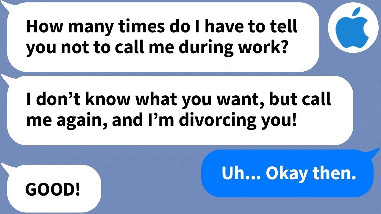【Apple】After finding out about his mother's death, I call my husband but he tells me to bug off...