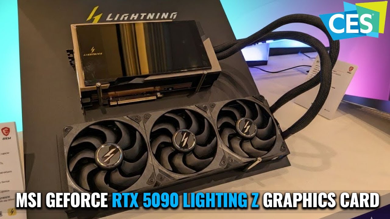 MSI GeForce RTX 5090 Lighting Z Graphics Card Showcased @ CES 2026 - 40-Phase VRM & 2,500 W XOC BIOS