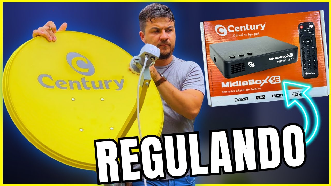 Como regular Antena Banda KU com MidiaBox SE - Lançamento Century