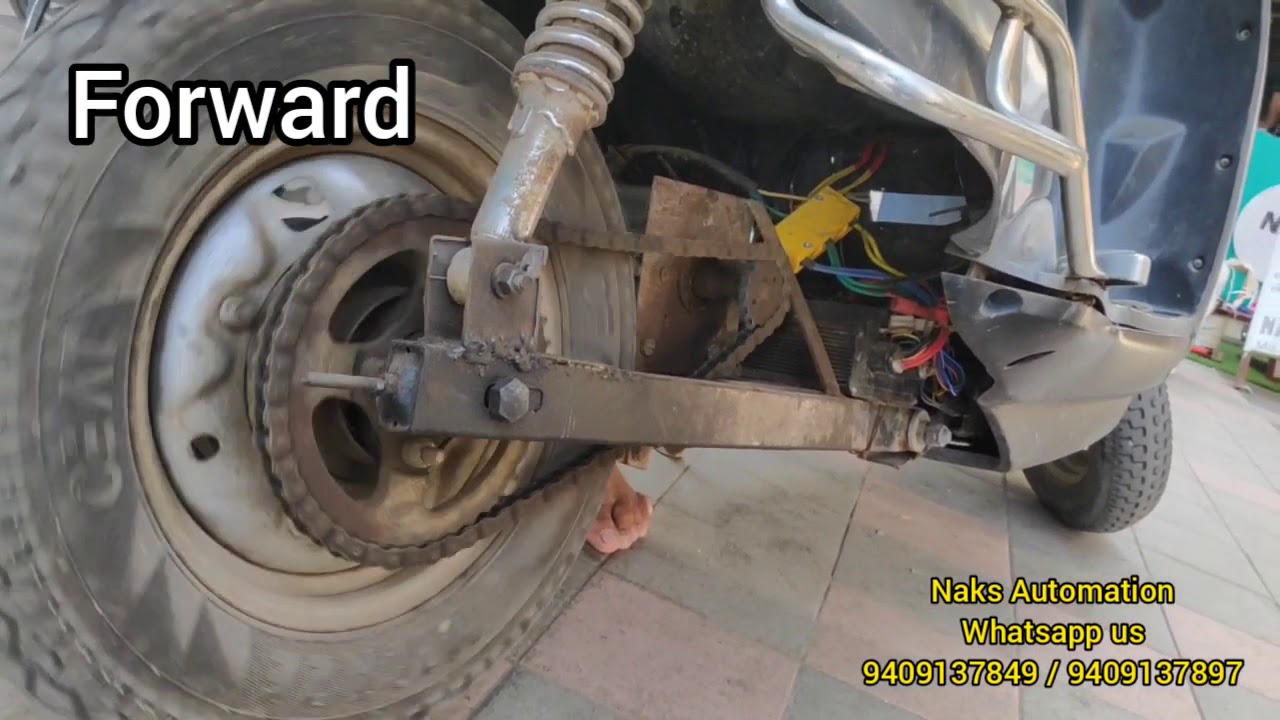 Convert Petrol Activa To Electric Activa with 900watt Bldc motor kit