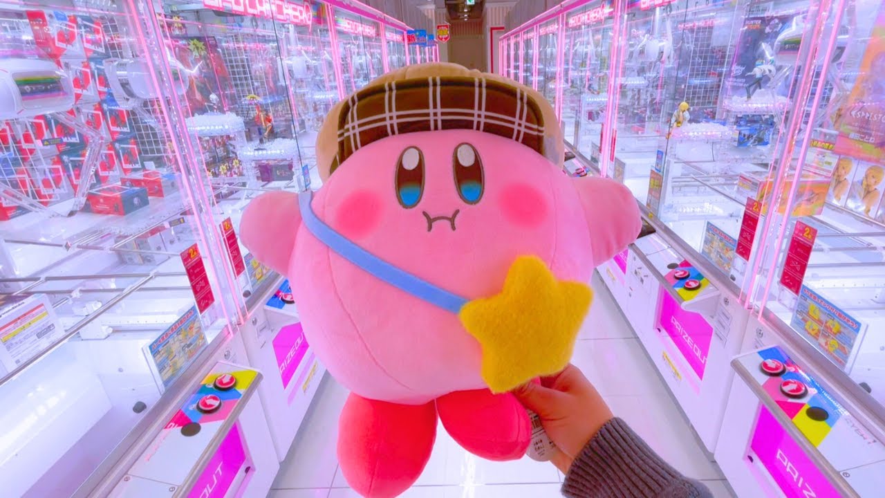 Winning a GIANT Kirby from Japan’s Tricky Claw Machines!🍬 🍩