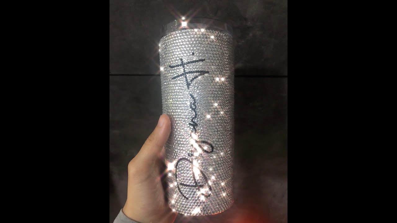 How to make a Rhinestone tumbler from scratch to finish using Liquid Fusion
