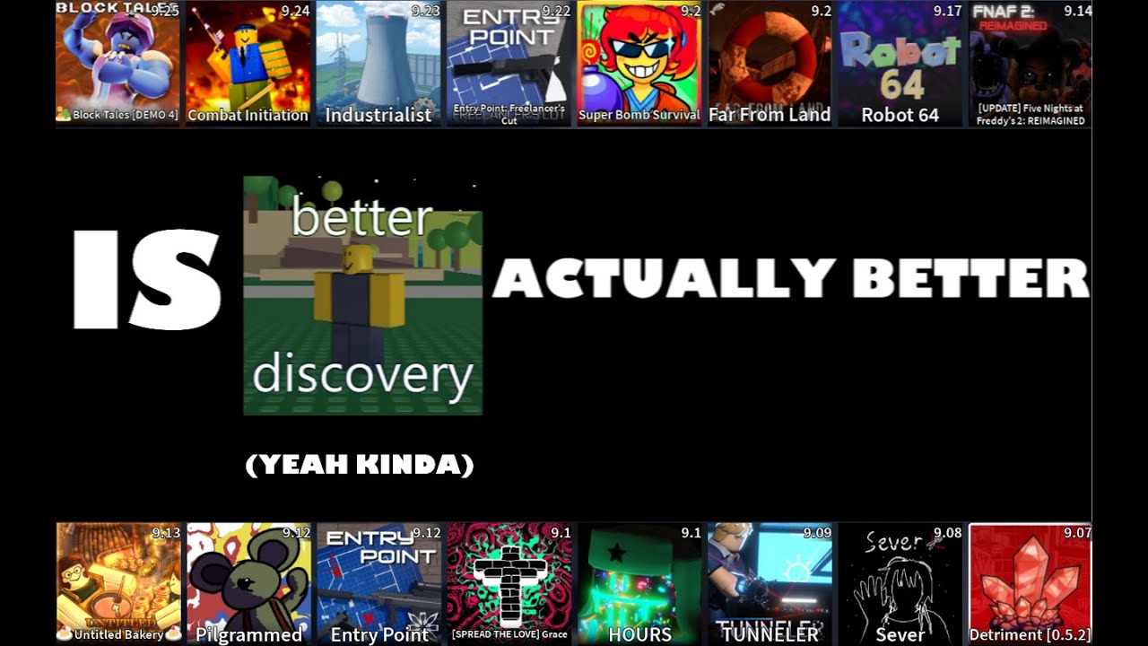 Is Better Discovery Actually Better For Finding Games