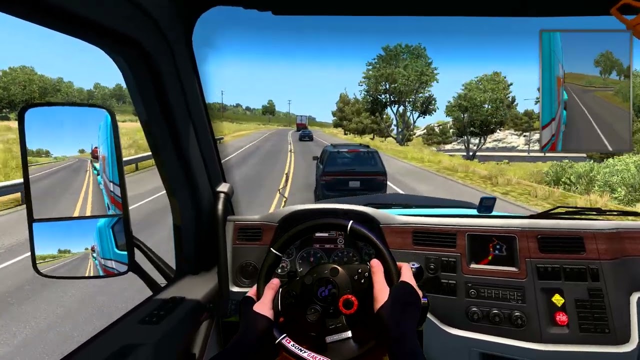 POV Driving Peterbilt Truck [ATS-Logitech DFGT] San Francisco-Santa Cruz