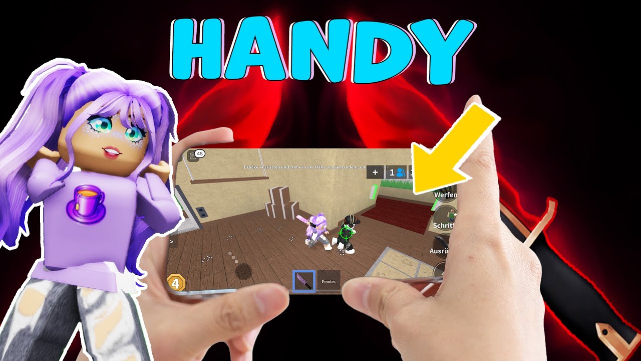 Wir müssen Roblox MM2 am Handy spielen! (Wir können das gar nicht 😢)
