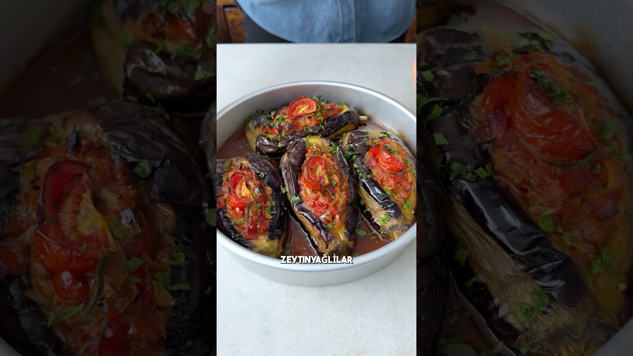 Turkish food that&rsquo;s actually vegan?! Zeytinyağlılar & İmam Bayıldı #shorts