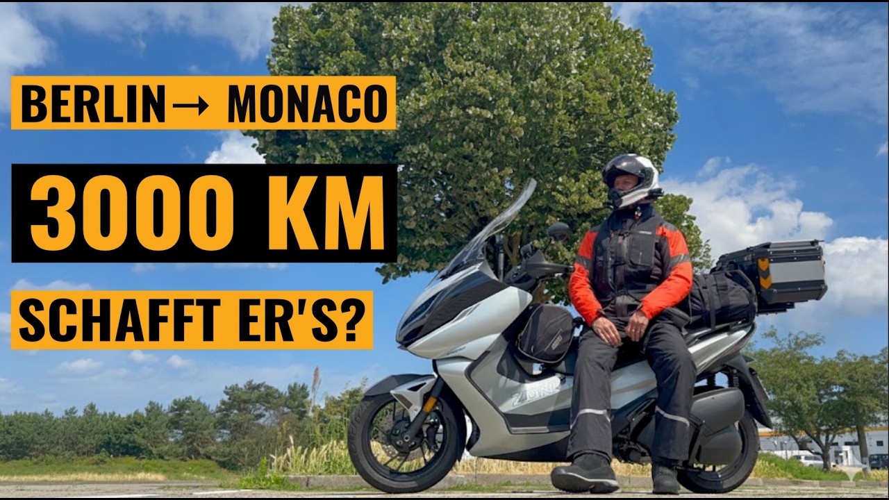 Berlin nach Monaco – 3000 km mit dem Zontes 350E | Roadtrip an die Côte d’Azur
