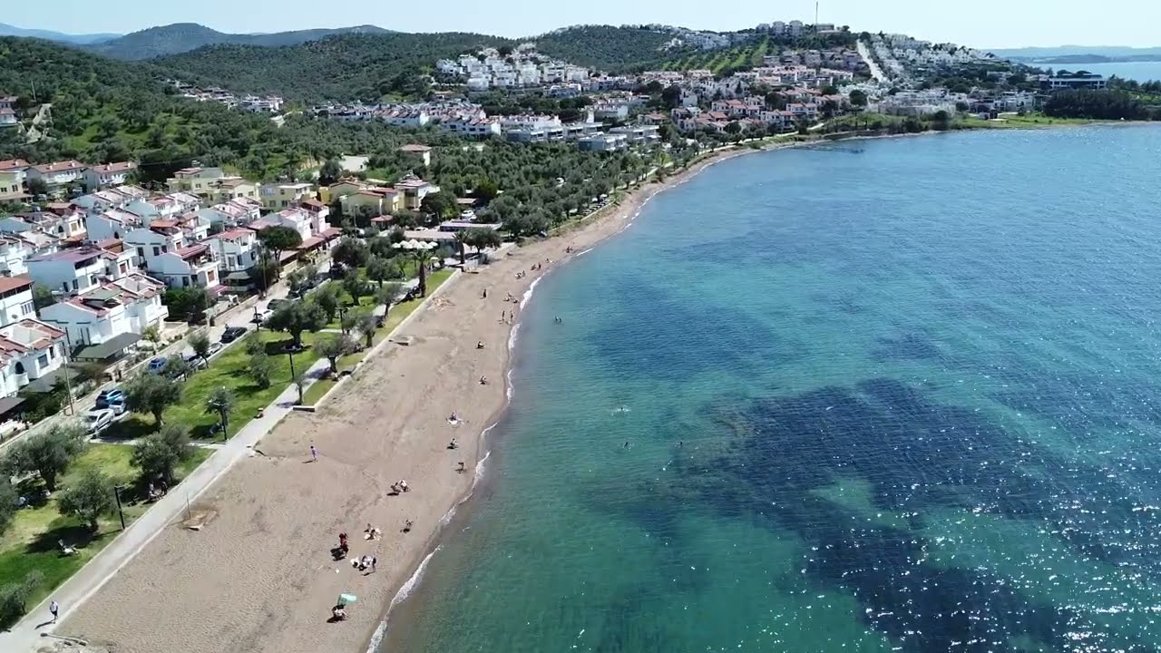 pelitköy bağlarburnu  plajı drone çekimleri.