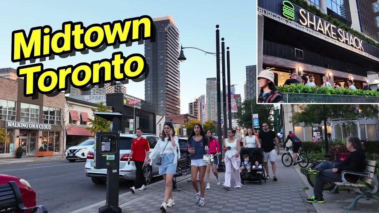 От станции Лоуренс до нового ресторана Shake Shack в Мидтауне | Прогулка по Торонто (осень 2025 г.)