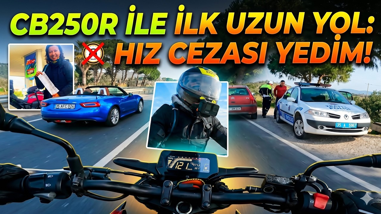 CB 250R İLE İLK HIZ CEZAMI YEDİM!! #cb250r #motovlog #hondamotorcycle
