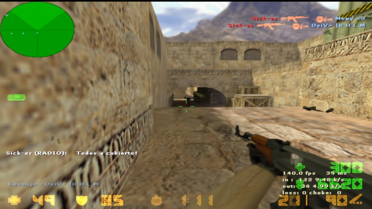DAAA TODO CABEZA METES MOGO**** LA CON*** DE TU MADRE!🤬🤬 - 139.5 fps/140 hz - Counter Strike 1.6
