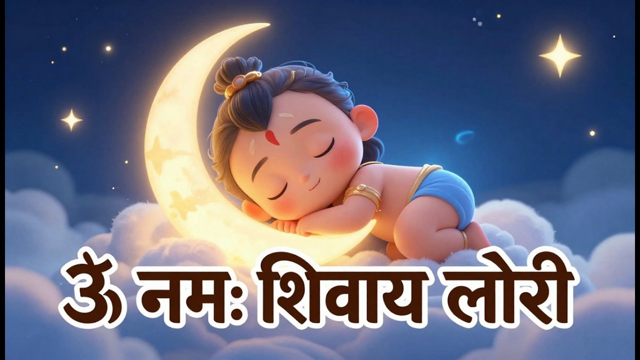 ॐ नमः शिवाय लोरी 😴 शिवरात्रि स्पेशल | Mahadev Baby Sleep Song | 5 Minute Shanti Lullaby | Kids Song