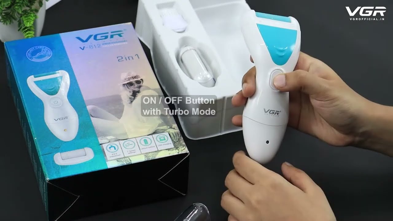 VGR V-812 2 In 1 Professional IPX 6 Waterproof Callus Remover | VGROfficial.in