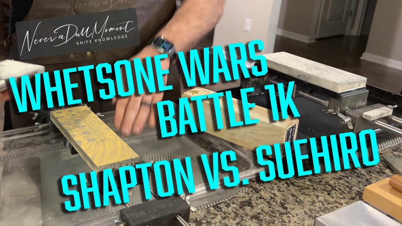 Whetstone Wars - Shapton Kuromaku Professional vs. Suehiro Debado 1k
