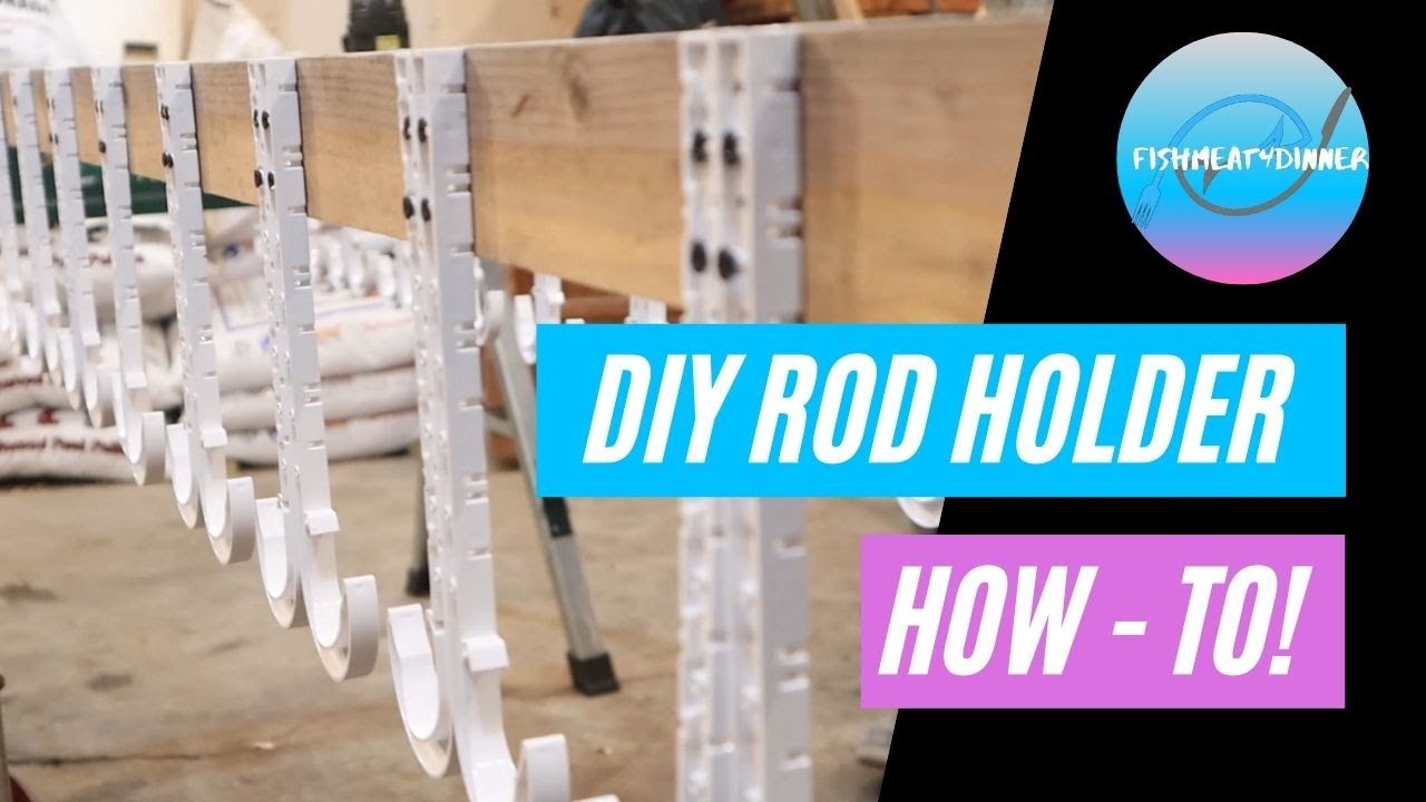 DIY Rod Holder For Storage/Garage (Super Easy, Cheap & Simple!) (How To)