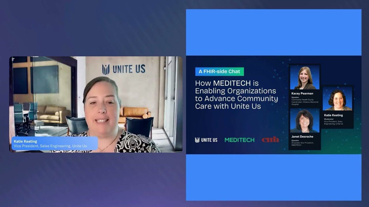 A FHIR-side Chat: How MEDITECH is Enabling Organizations to Advance Community Care with Unite Us