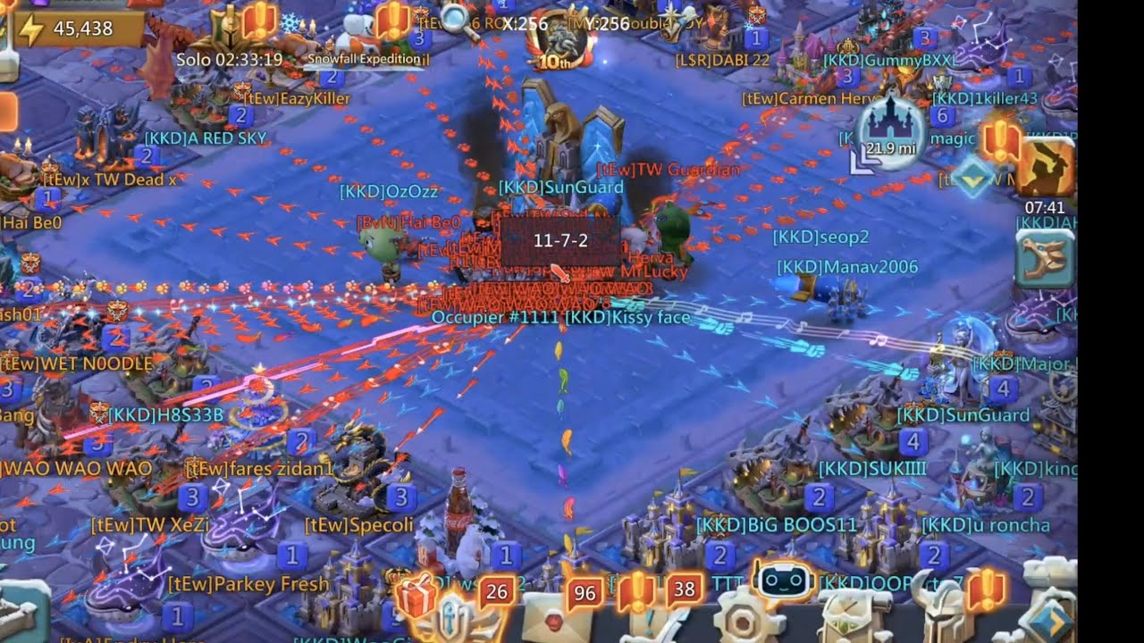 BARON with KKD+IWG VS tew | part 1 | holding triples #lordsmobile #games #igg 