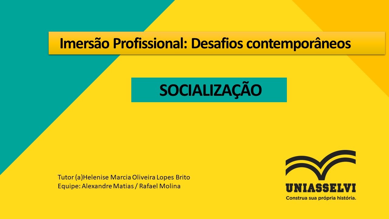 TRABALHO IMERSÃO PROFISSIONAL - ALEXANDRE MATIAS E RAFAEL MOLINO