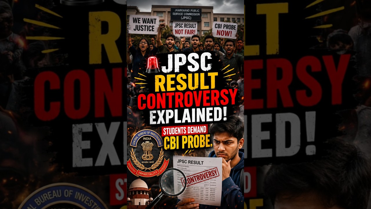 🚨 JPSC Result Controversy Explained! Students Demand CBI Probe 😱🇮🇳#shorts #mrsikarwar