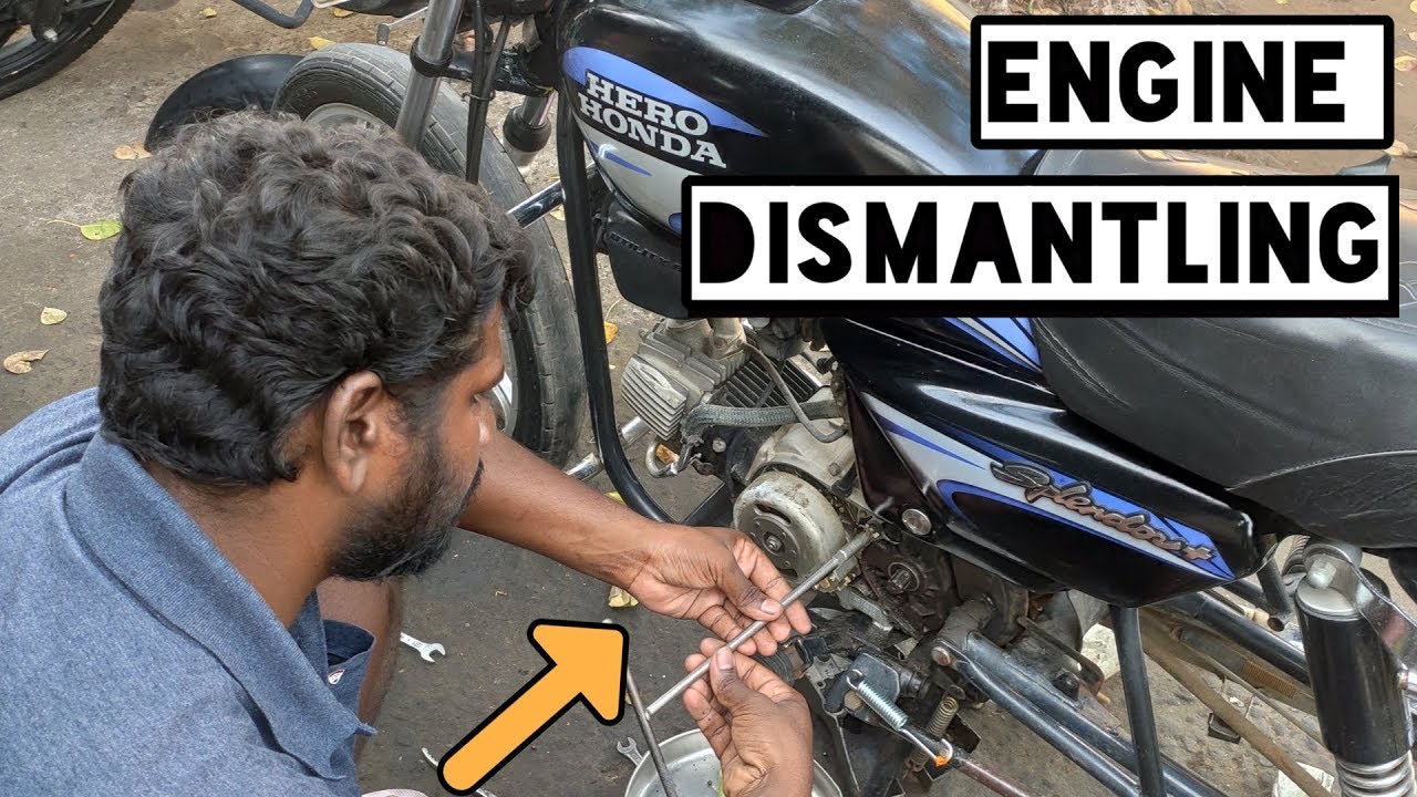 Old model Hero Honda Splendor Engine Dismantling / Rockfort Motor Works
