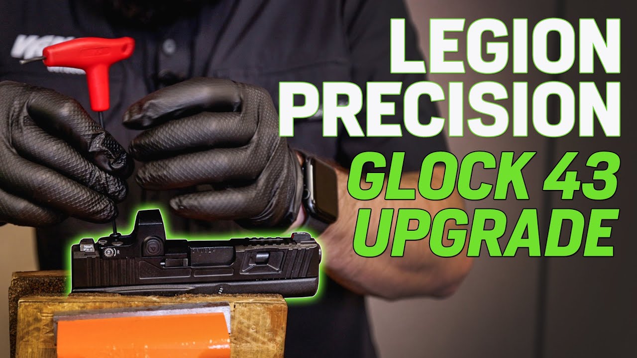Custom Glock 43 Slide UPGRADE | Legion Precision Slide, RITON Micro Red Dot.