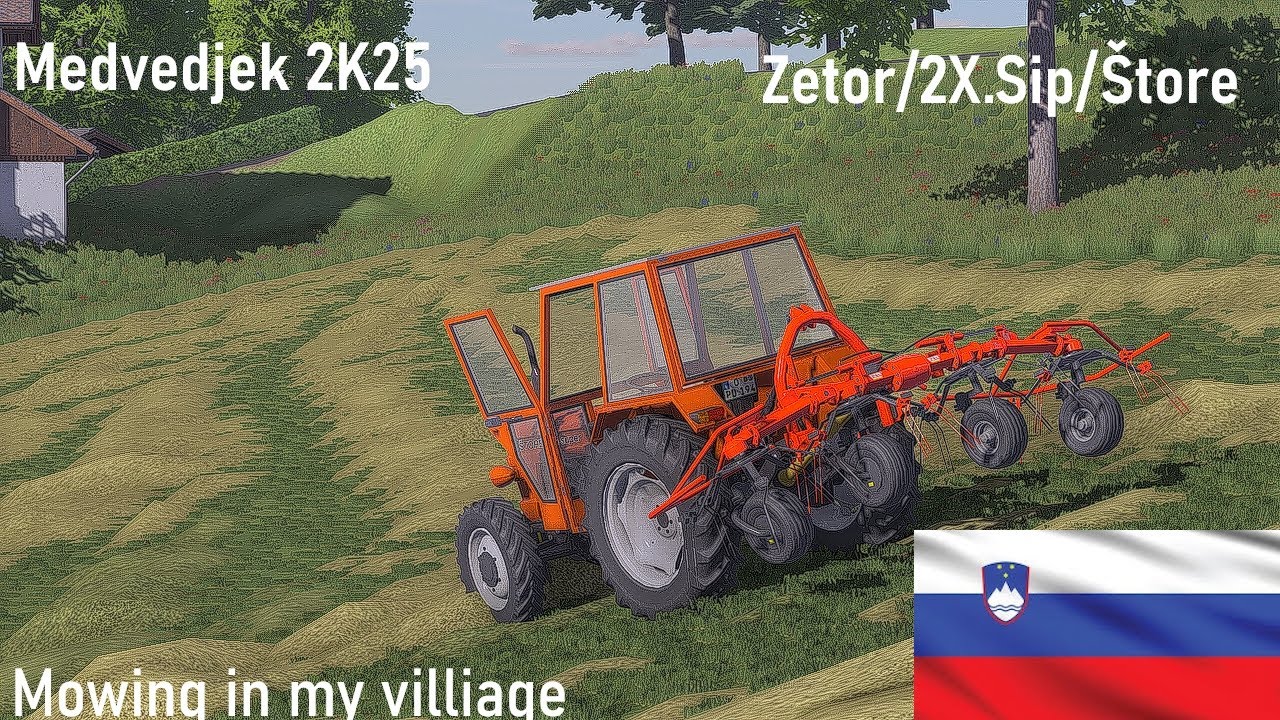 Mowing In My Villiage./FS22/Medvedjek2K25