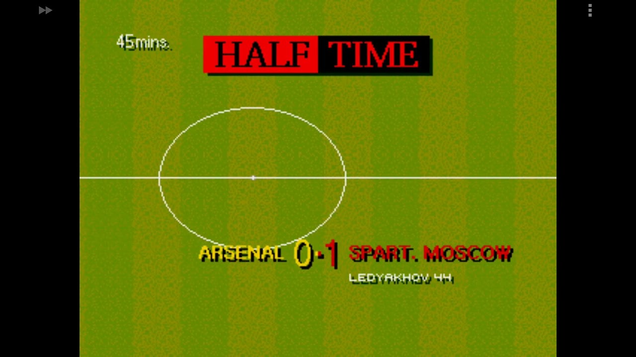 Sega. Sensible Soccer -- International Edition. Spartak--Arsenal. Android.