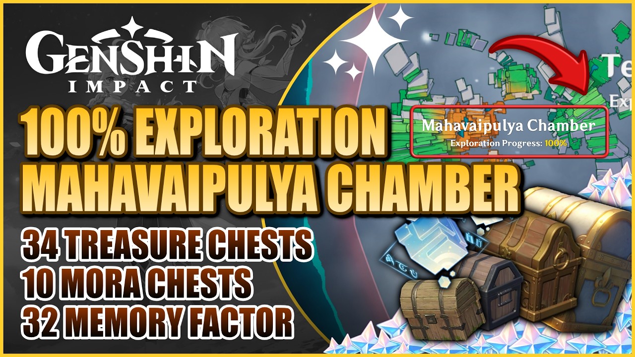 Mahavaipulya Chamber 100% Exploration Guide (All Chests & Memory Factor) | Genshin Impact