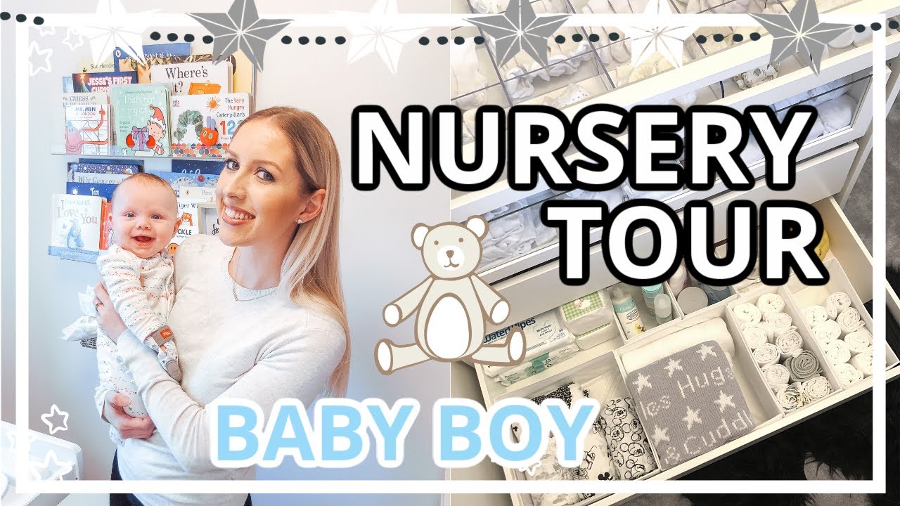 NEUTRAL BABY BOY NURSERY TOUR | SMALL UK BEDROOM