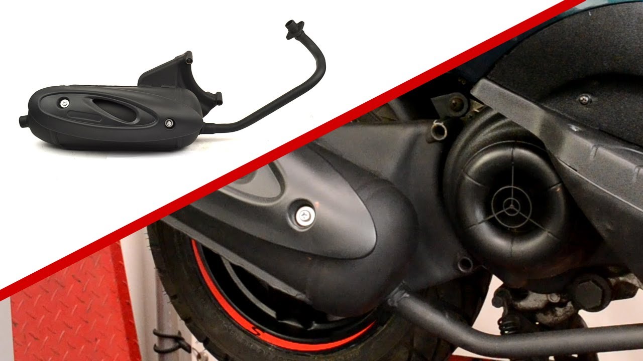 Replica uitlaat monteren | Piaggio Zip