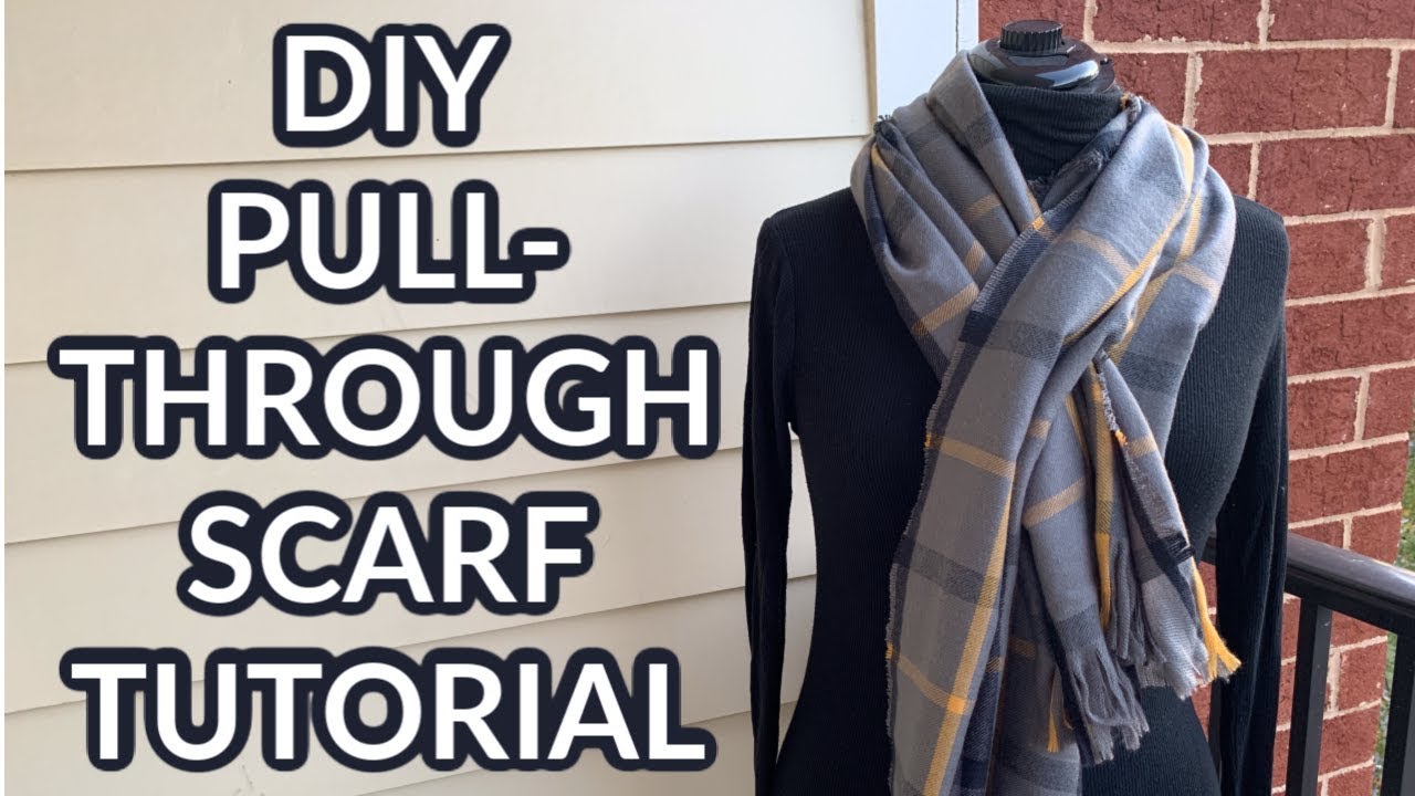 One-Yard Wonder Sewing Tutorial  |  Pull-Through Scarf  |  DIY Gift Month