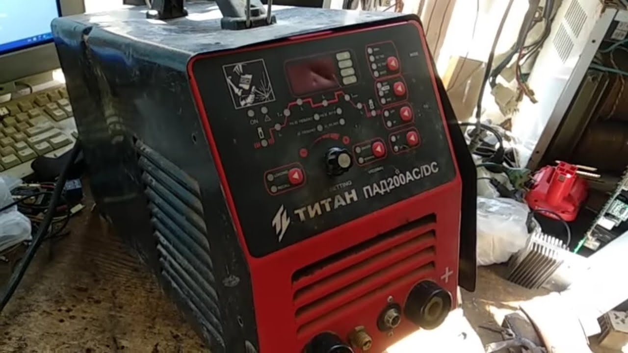 Ремонт аппарата аргонодуговой сварки Титан ПАД 200 AC/DC   Tesla TIG/MMA 257