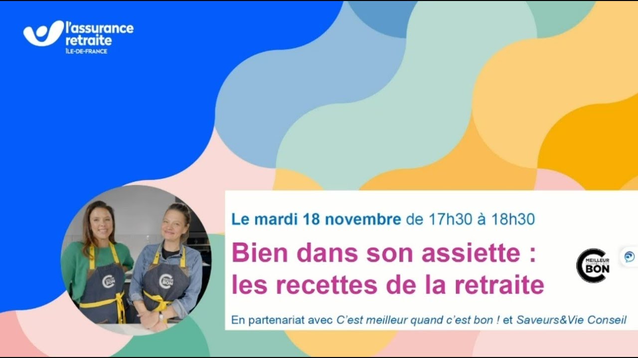 Webinaire - Bien dans son assiette : les recettes de la retraite