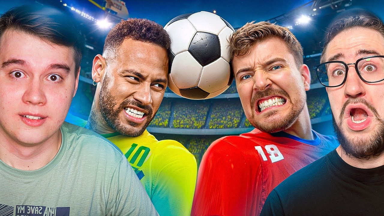 MRBEAST: Победи Неймара, Выиграй $500,000 - Реакция с COFFI