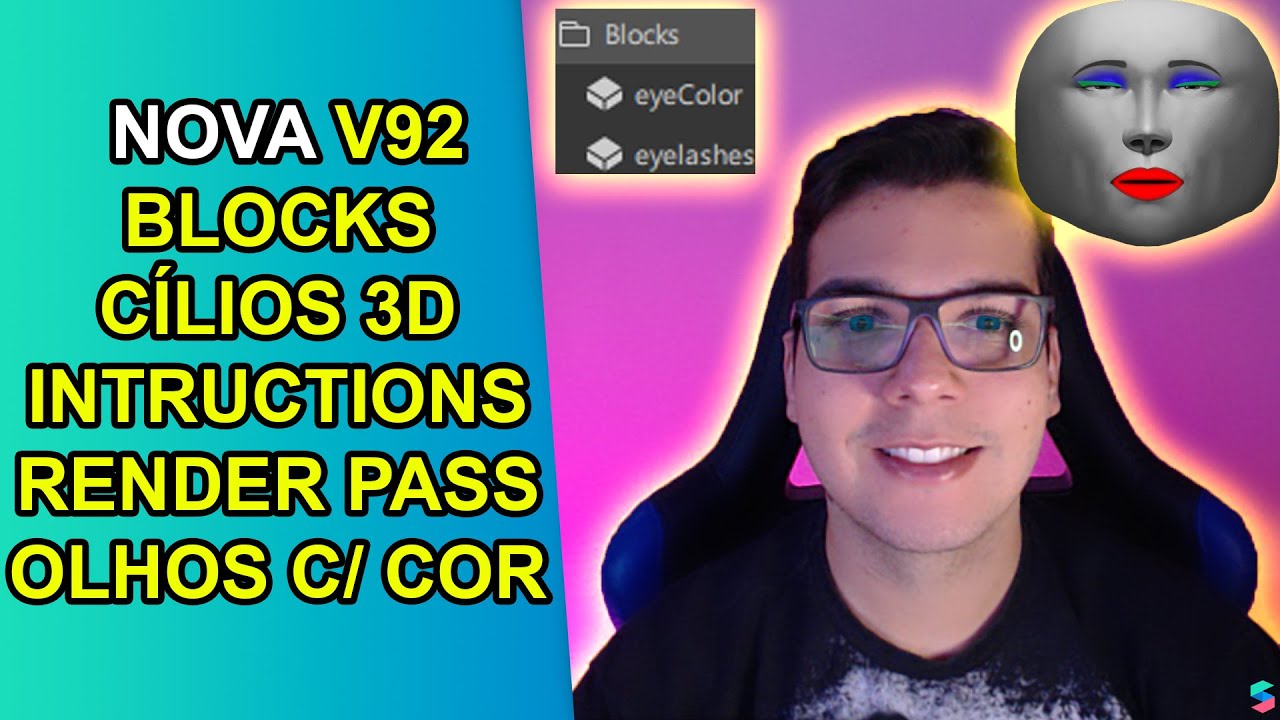 Spark AR Nova v92, Cílios 3D e Cor dos olhos super fácil! [EN Captions]