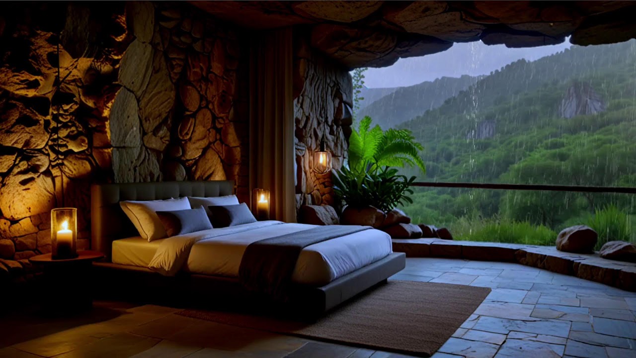 🏡 Cabin Rainfall Ambience 🌧️ Stress Relief 💤 Sleep Instantly & Calm Relax 🌲