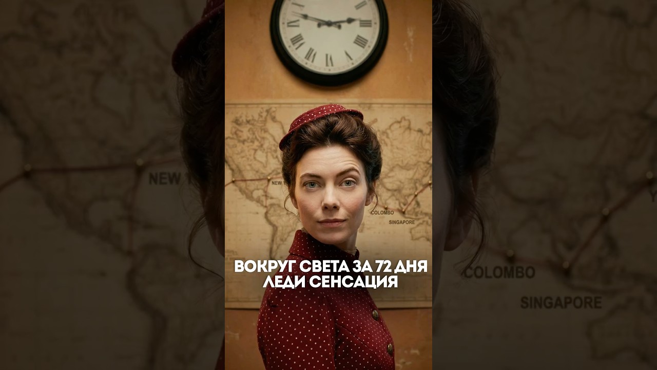 Вокруг света за 72 часа. Нелли Блай. 25 лет.Она обогнала Филеаса Фогга &mdash; героя Жюля Верна на 8 дней.