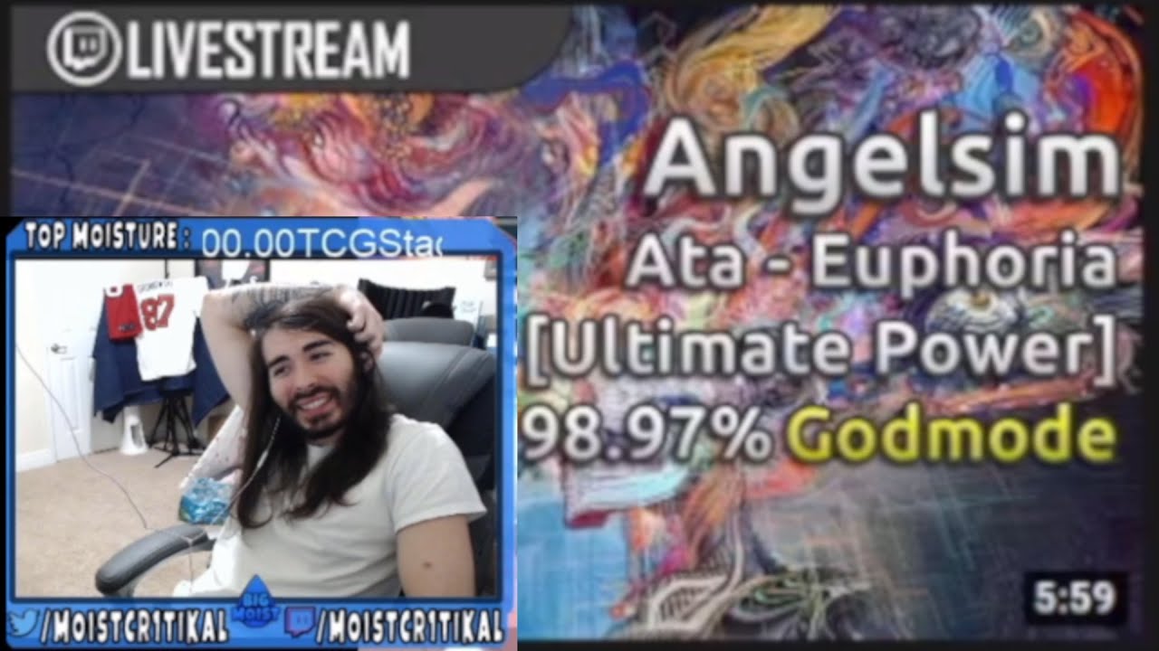 moistcr1tikal reacts to osu! gameplay by Angelsim and jhlee