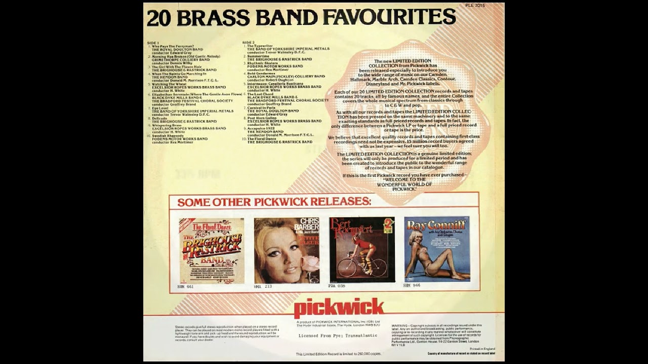 MORNING HAS BROKEN (Old Gaelic Melody) Grimethorpe Colliery Band conducted by Dennis Wilby