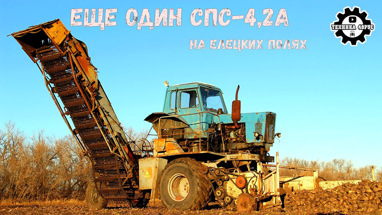 Свеклопогрузчик СПС-4,2 - еще один на елецких полях. Уборка сахарной свёклы - 2021
