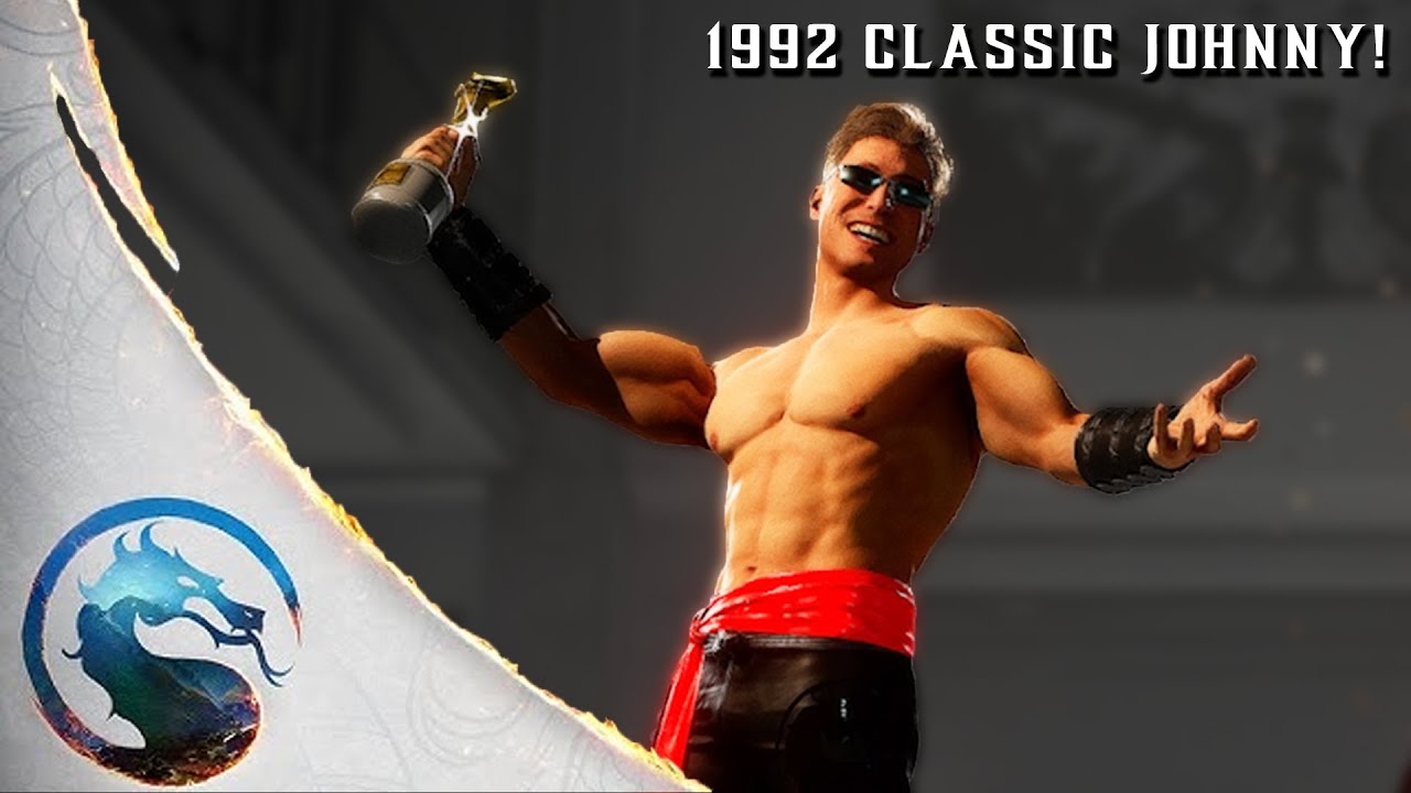 Mortal Kombat 1 - OG 1992 Johnny Cage Skin Gameplay!! (MOD)