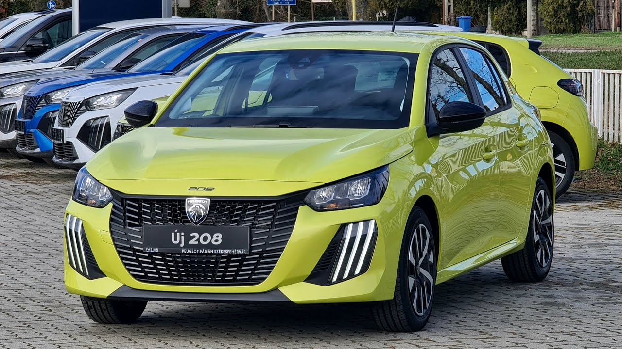 NEW 2024 Facelift Peugeot 208 Active 1.2 PureTech 75 Agueda Yellow