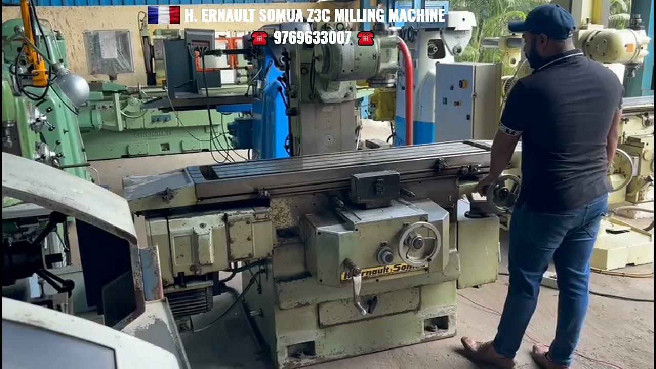Somua Z3C Milling Machine.. For Sale.. Call/WA us @ 9769633007 #millingmachine #metalworking #rabale