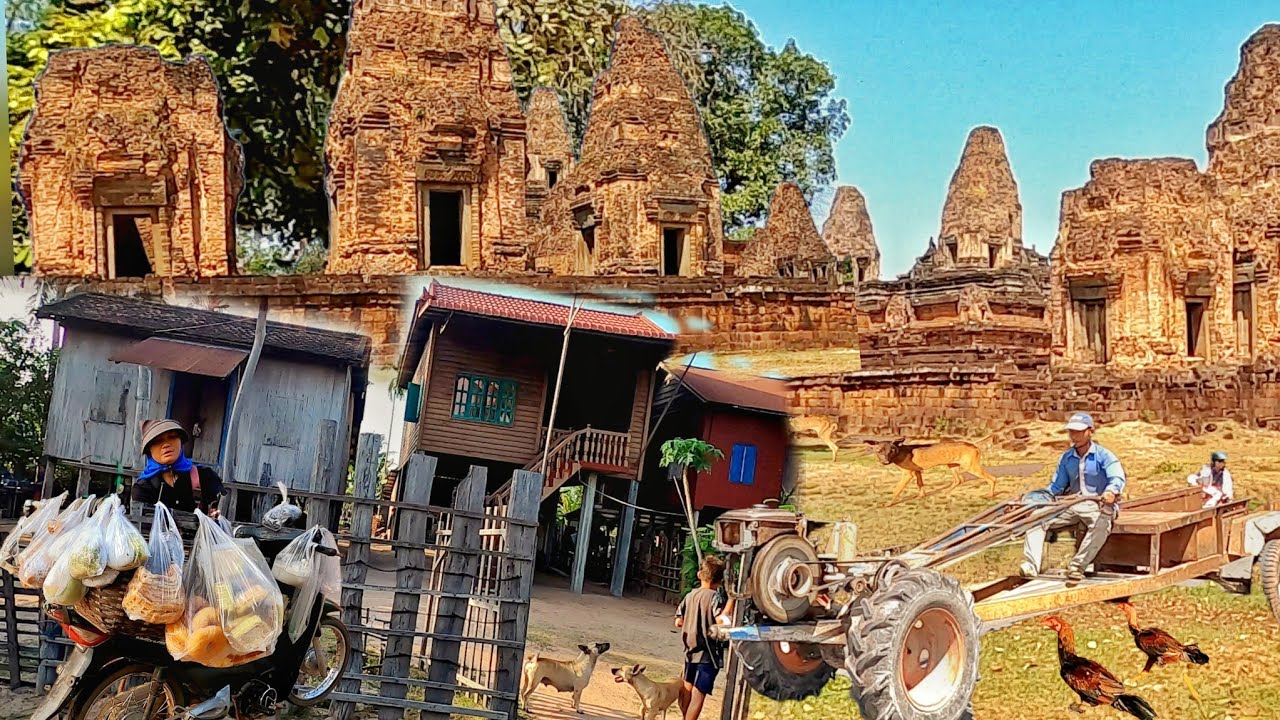 Driving Cambodia's Temple Village - Countryside Beauty View #countryside #ambiance #rural