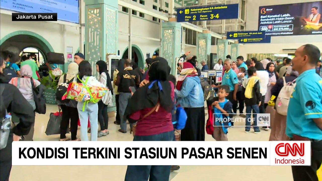 Kondisi Terkini Stasiun Pasar Senen Jelang Liburan