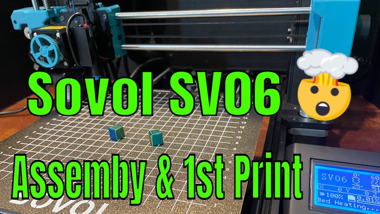 Сборка и первая печать Sovol SV06 заняли менее 15 минут! 💯🤯