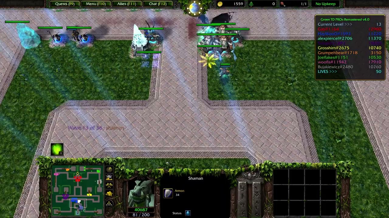Warcraft 3 Reforged - Green TD PROS Remastered v4.0