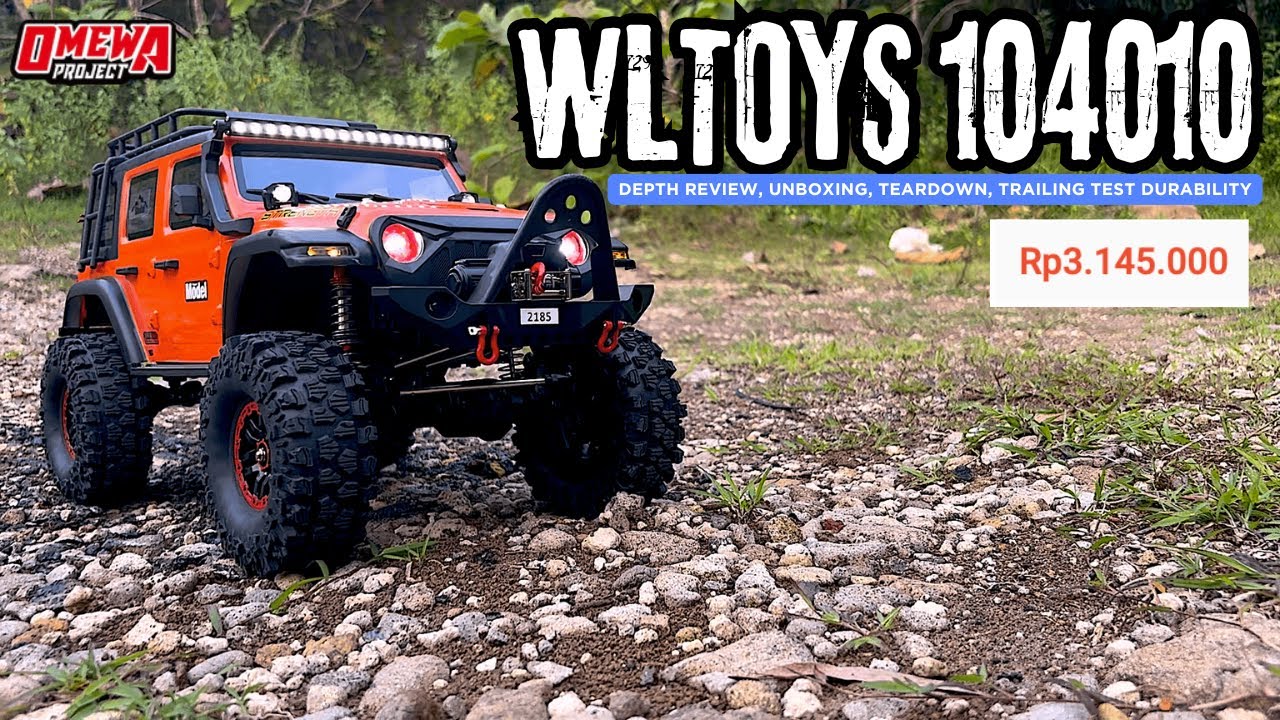NEW RC WLTOYS 104010 Rubicon Basic Clone TRX4 RC Tangguh dan sangat  cocok untuk Pemula #Omewa