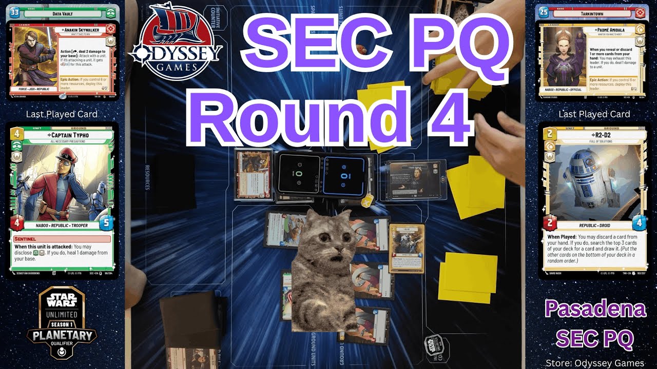 TWI Anakin Data Vault vs SEC Padmé Tarkintown | Swiss Rd 4 | Pasadena SEC PQ | Star Wars Unlimited